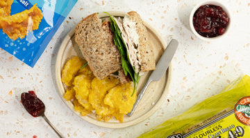 Thanksgiving-inspired Sandwich + Plantain Crisps