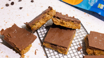 Peanut Butter Plantain Crisp Bars