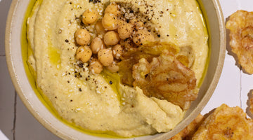 Homemade Jalapeno Garlic Hummus